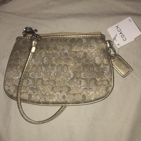 Gold coach wristlet - Picture 2 of 3